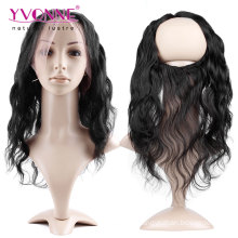 360 Body Wave Virgen Brasileña Encaje Frontal